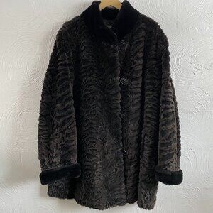 Vintage Novelti Faux Fur Coat - Glamoratti - Size 22 (L-XL)